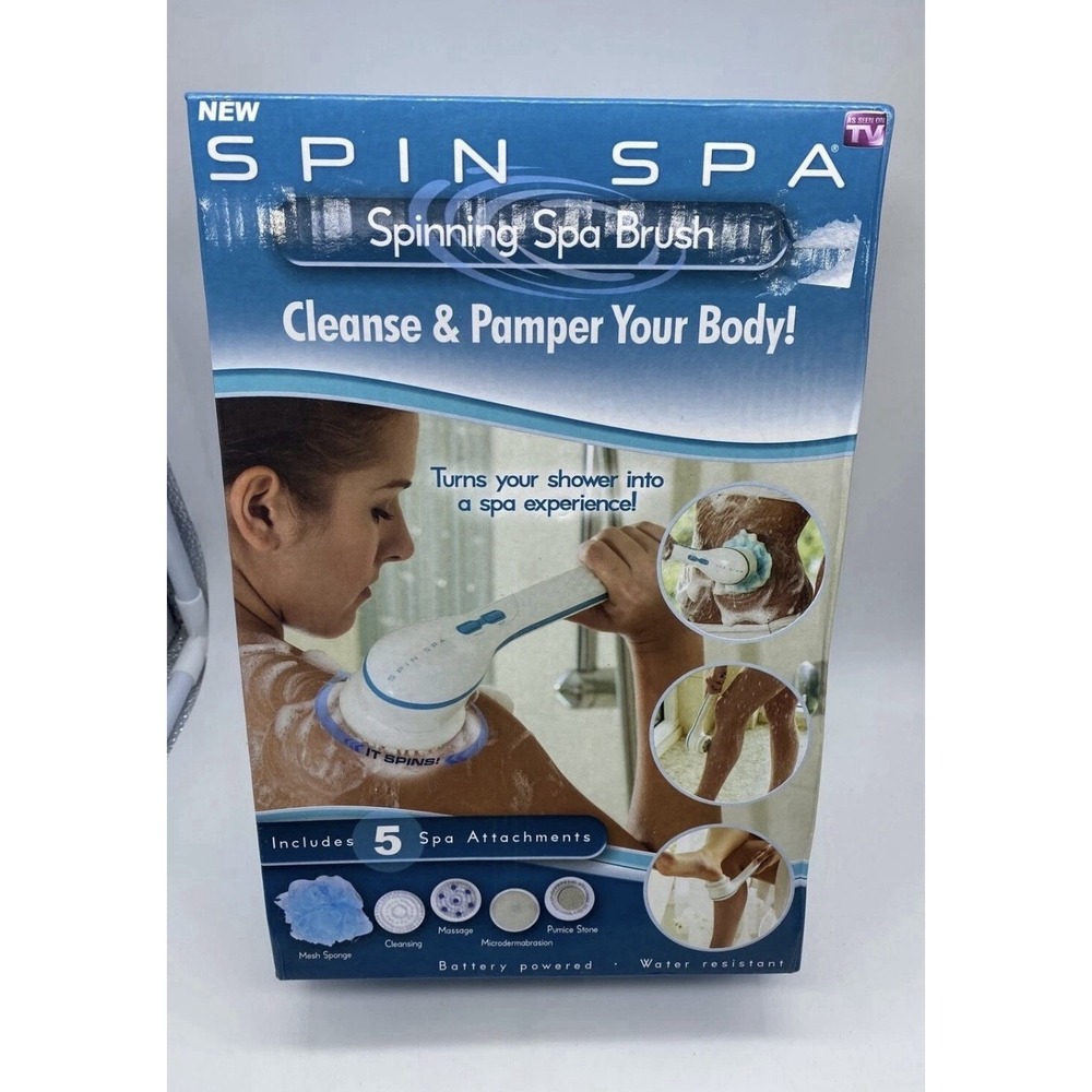 NEW Spin Spa Body Brush with 5 Attachments NEW! K-1